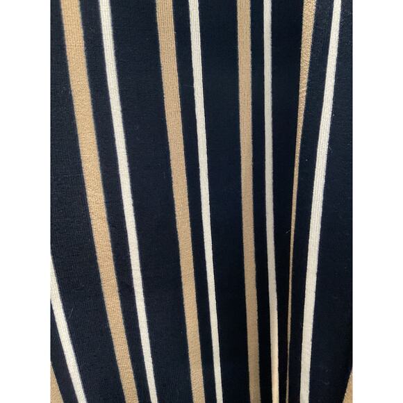 Chico's Blue Striped Straight Pants - Picture 4 of 4